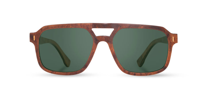 Redwood Burl*G15 + Redwood Burl*G15 Polarized | Shwood Auburn Wood Sunglasses Redwood Burl