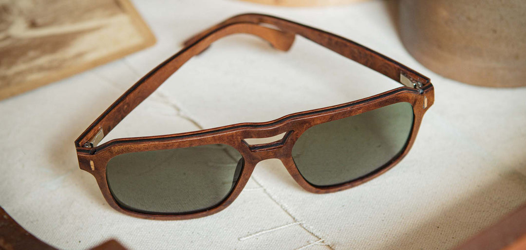 Redwood Burl*G15 + Redwood Burl*G15 Polarized | Shwood Auburn Wood Sunglasses Redwood Burl