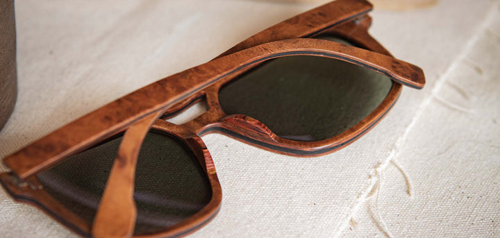Redwood Burl*G15 + Redwood Burl*G15 Polarized | Shwood Auburn Wood Sunglasses Redwood Burl