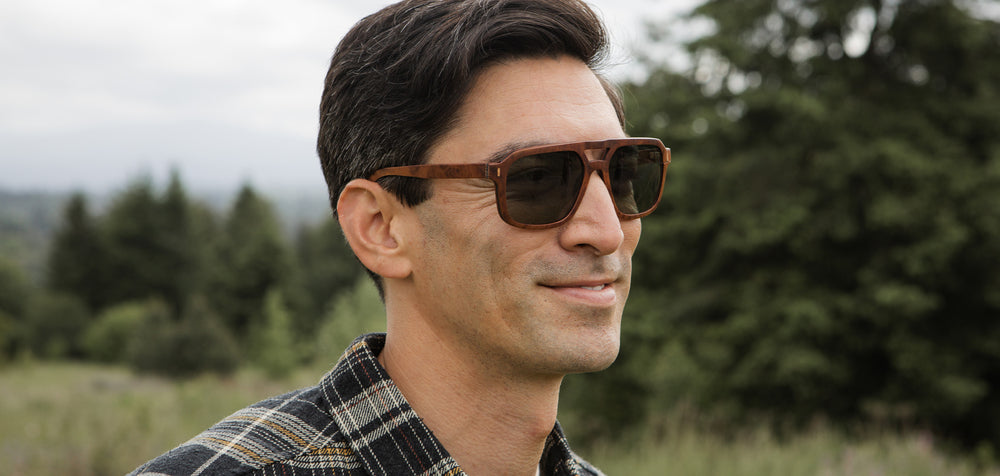 Redwood Burl*G15 + Redwood Burl*G15 Polarized | Shwood Auburn Wood Sunglasses Redwood Burl