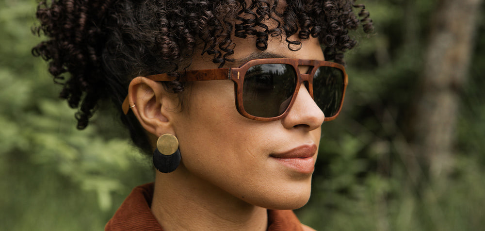 Redwood Burl*G15 + Redwood Burl*G15 Polarized | Shwood Auburn Wood Sunglasses Redwood Burl