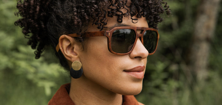 Redwood Burl*G15 + Redwood Burl*G15 Polarized | Shwood Auburn Wood Sunglasses Redwood Burl