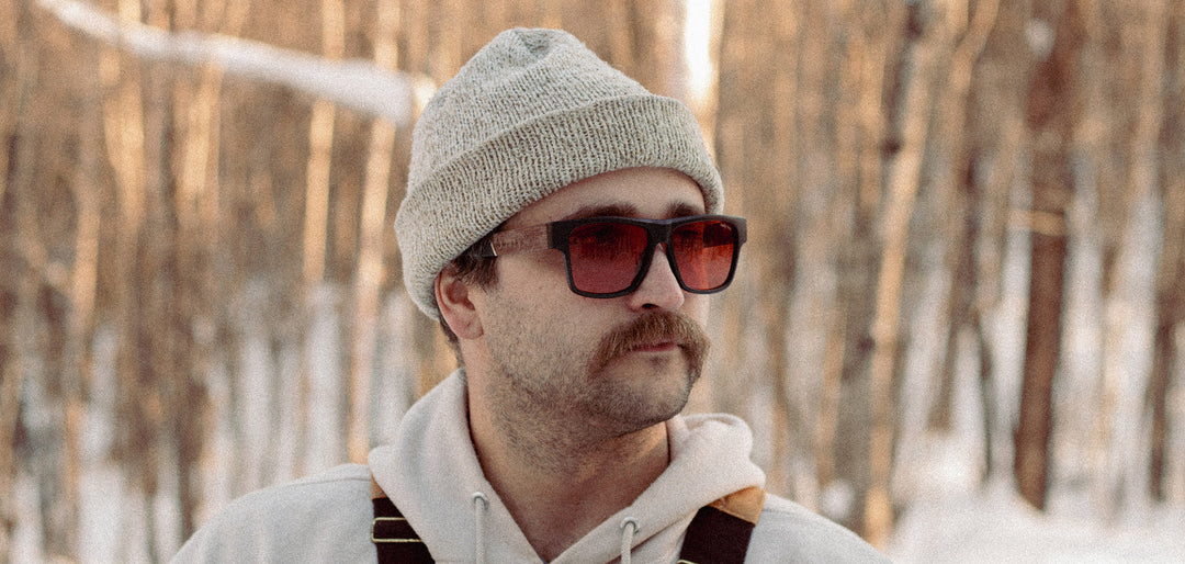 Matte Black*Walnut*Basic Polarized Amber + Matte Black*Walnut*HD Plus Polarized Amber | CAMP Cliff Matte Black Walnut Sunglasses