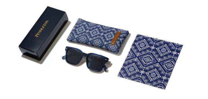 Navy Crystal*Navy Oxbow*Grey Polarized | Pendleton Coby Sunglasses