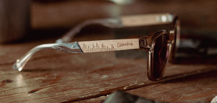 Desert*Walnut*Basic Polarized Rose + Desert*Walnut*HD Plus Polarized Rose | CAMP Cove Desert Walnut Sunglasses