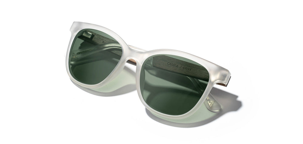 Matte Crystal*Walnut*Basic Polarized G15 + Matte Crystal*Walnut*HD Plus Polarized G15 | CAMP Cove Matte Crystal Walnut Sunglasses