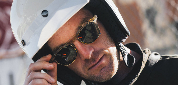 Ivory and Brazed Steel*G15 Polarized | Shwood Kennedy Iron and Resin Glasses