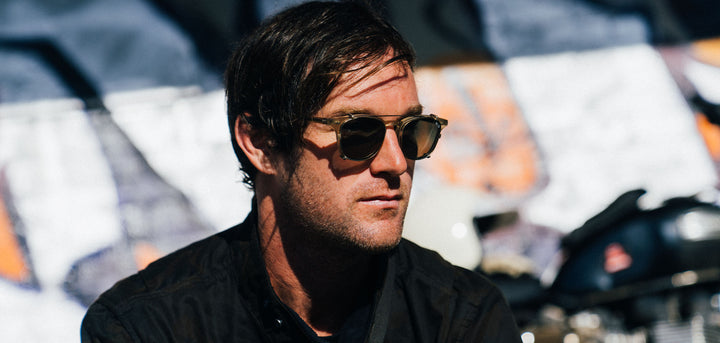 Ivory and Brazed Steel*G15 Polarized | Shwood Kennedy Iron and Resin Glasses