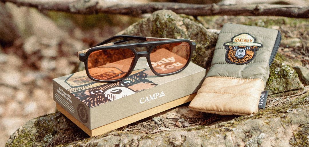 Matte Black*Walnut*Basic Polarized Amber + Matte Black*Walnut*HD Plus Polarized Amber + Matte Black*Walnut*RX | CAMP Glacier Matte Matte Black Walnut Sunglasses