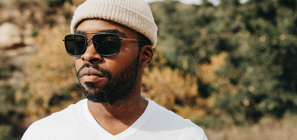 Matte Black*Walnut*Grey + Matte Black*Walnut*Grey Polarized | Shwood Grant Acetate Sunglasses Matte Black