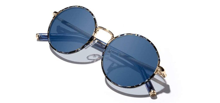 Blue Coral*Walnut*Blue + Blue Coral*Walnut*Blue Polarized | Shwood Hawthorne Acetate Sunglasses Blue Coral