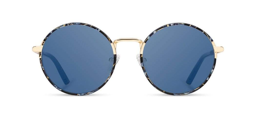 Blue Coral*Walnut*Blue + Blue Coral*Walnut*Blue Polarized | Shwood Hawthorne Acetate Sunglasses Blue Coral