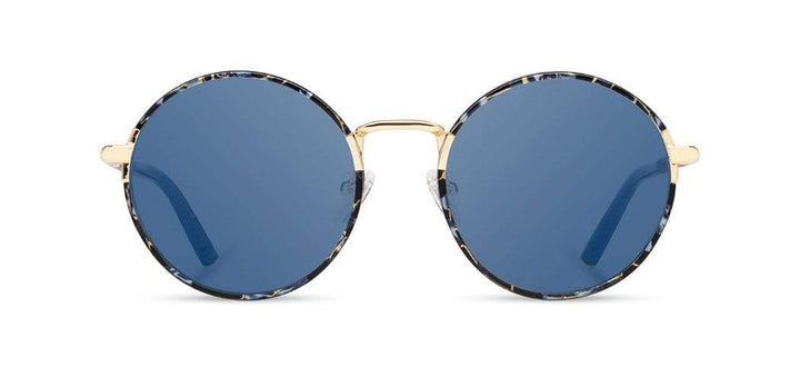 Blue Coral*Walnut*Blue + Blue Coral*Walnut*Blue Polarized | Shwood Hawthorne Acetate Sunglasses Blue Coral