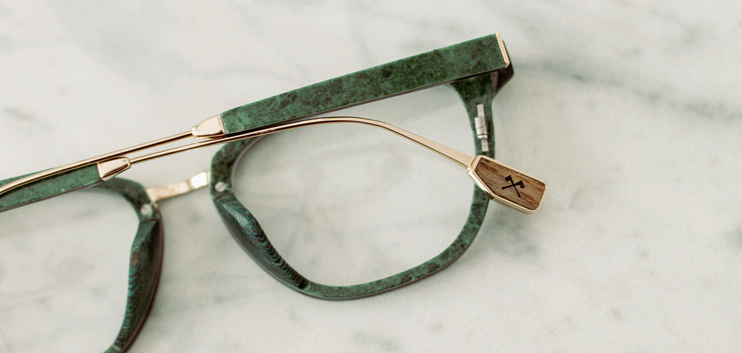 Jade Marble*frames only | Shwood Heppner Marble RX Eyeglasses Jade Marble