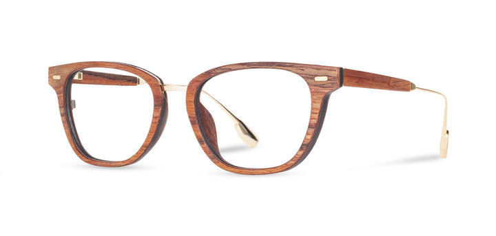 Mahogany*frames only | Shwood Heppner Wood RX Eyeglasses Mahogany