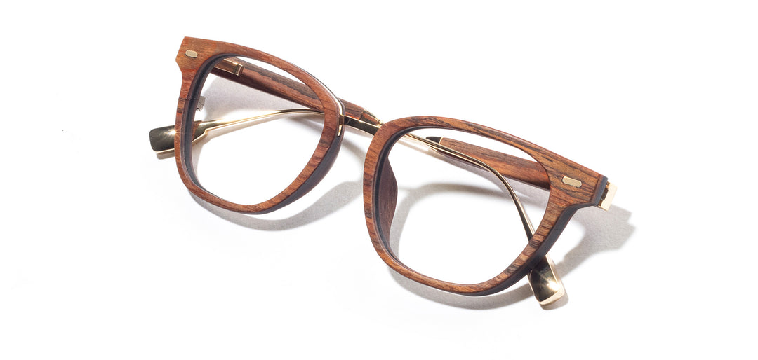 Mahogany*frames only | Shwood Heppner Wood RX Eyeglasses Mahogany