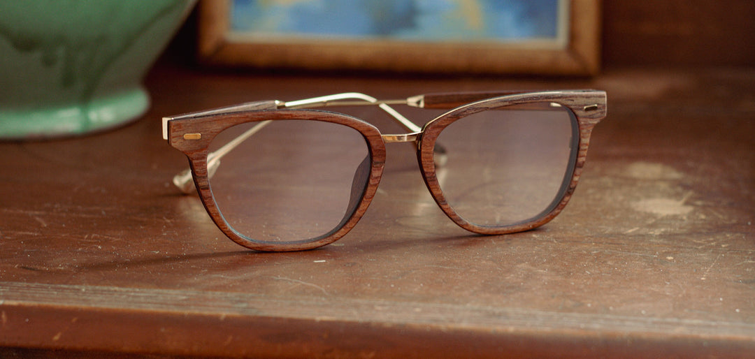 Mahogany*frames only | Shwood Heppner Wood RX Eyeglasses Mahogany