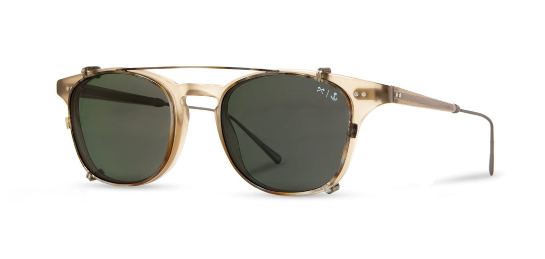 Ivory and Brazed Steel*G15 Polarized | Shwood Kennedy Iron and Resin Glasses
