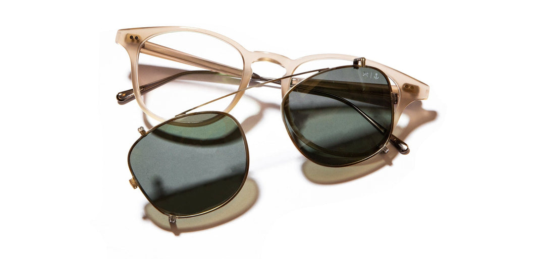 Ivory and Brazed Steel*G15 Polarized | Shwood Kennedy Iron and Resin Glasses