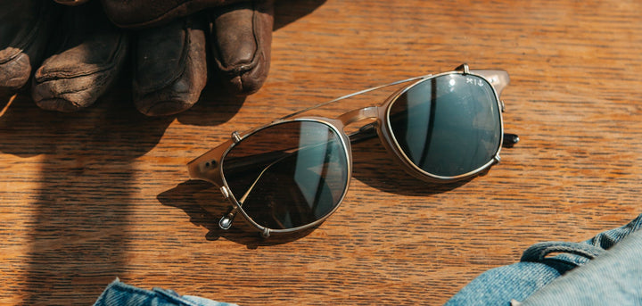Ivory and Brazed Steel*G15 Polarized | Shwood Kennedy Iron and Resin Glasses