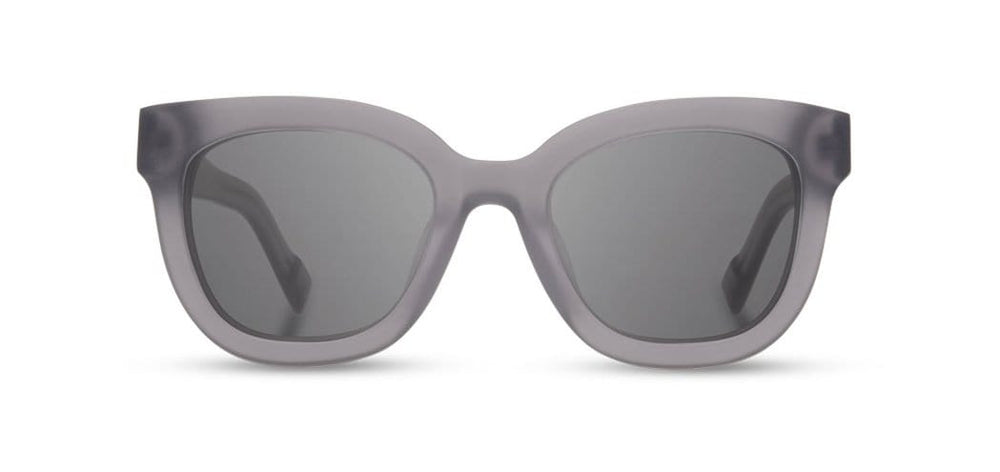 Matte Smoke*Rose Flower*Grey + Matte Smoke*Rose Flower*Grey Polarized | Shwood Lorane Acetate Sunglasses Matte Smoke