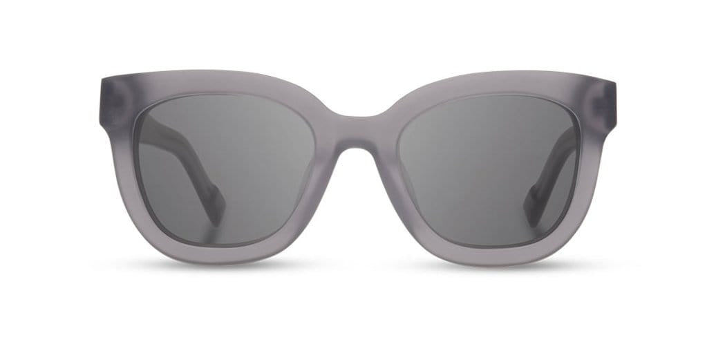 Matte Smoke*Rose Flower*Grey + Matte Smoke*Rose Flower*Grey Polarized | Shwood Lorane Acetate Sunglasses Matte Smoke