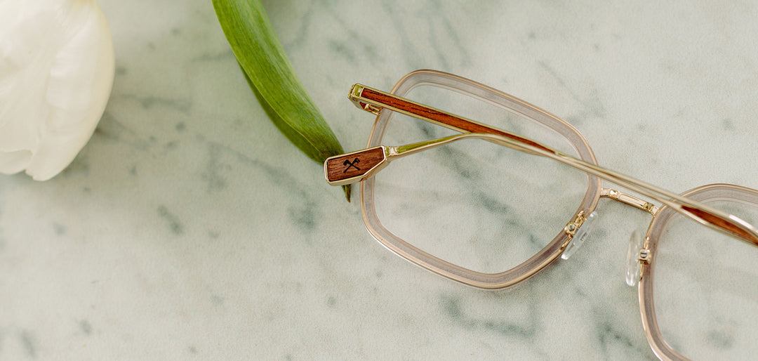 Rose Water*Mahogany*frames only | Shwood Sophie Metal RX Eyeglasses Rose Water