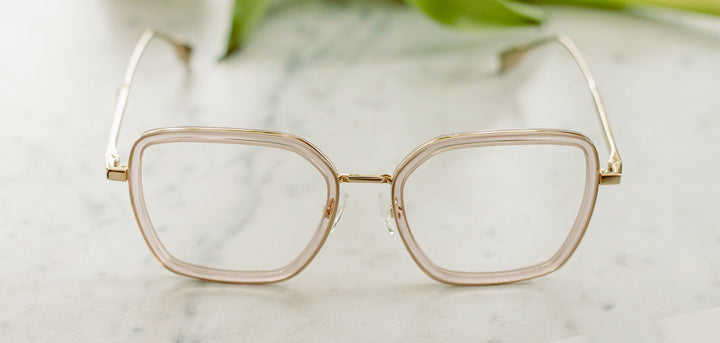 Rose Water*Mahogany*frames only | Shwood Sophie Metal RX Eyeglasses Rose Water