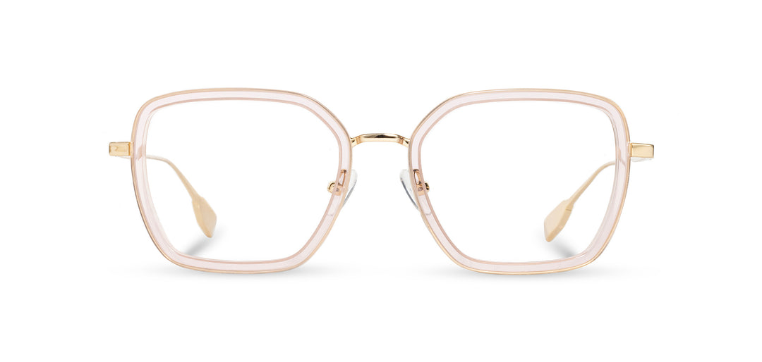Rose Water*Mahogany*frames only | Shwood Sophie Metal RX Eyeglasses Rose Water