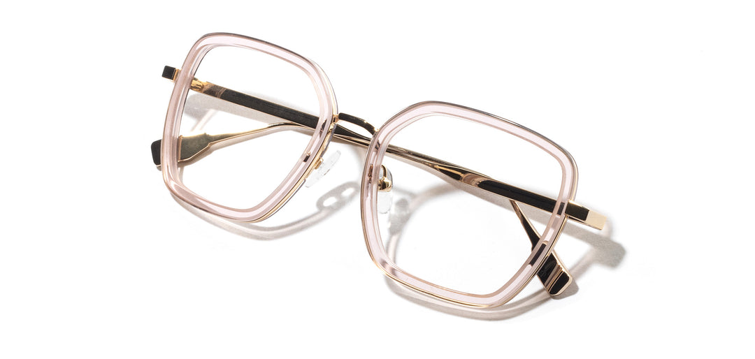 Rose Water*Mahogany*frames only | Shwood Sophie Metal RX Eyeglasses Rose Water