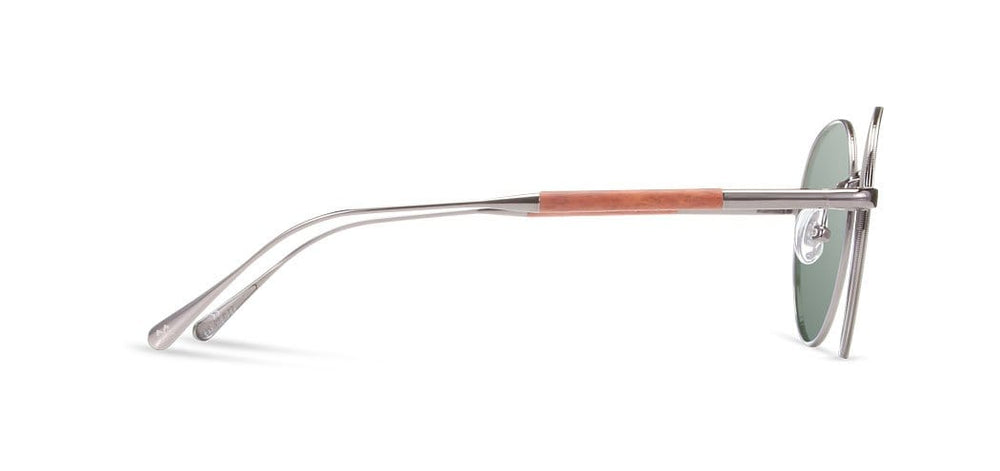 Black Chrome*Mahogany*G15 + Black Chrome*Mahogany*G15 Polarized | Shwood Union Metal Sunglasses Black Chrome