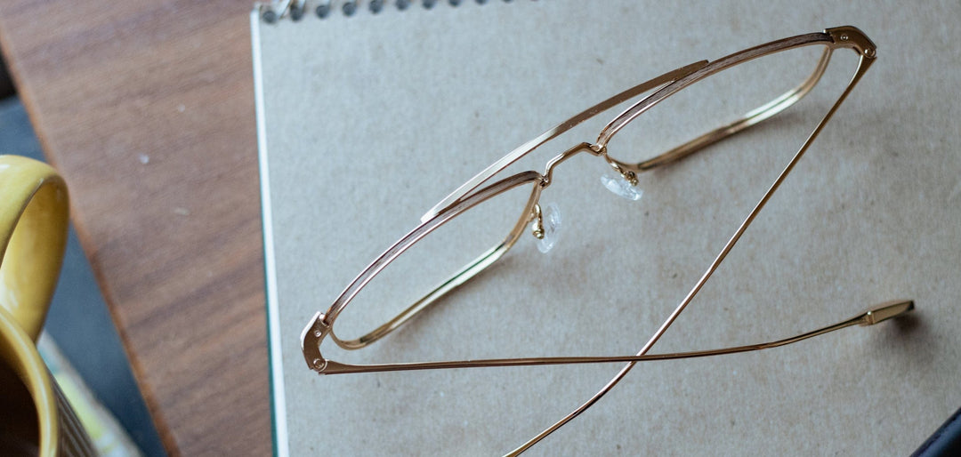 Gold*Walnut*frames only | Shwood Benton Metal RX Eyeglasses Black Gold