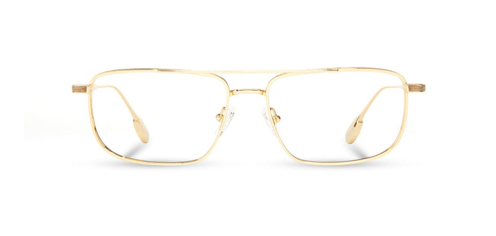 Gold*Walnut*frames only | Shwood Benton Metal RX Eyeglasses Black Gold