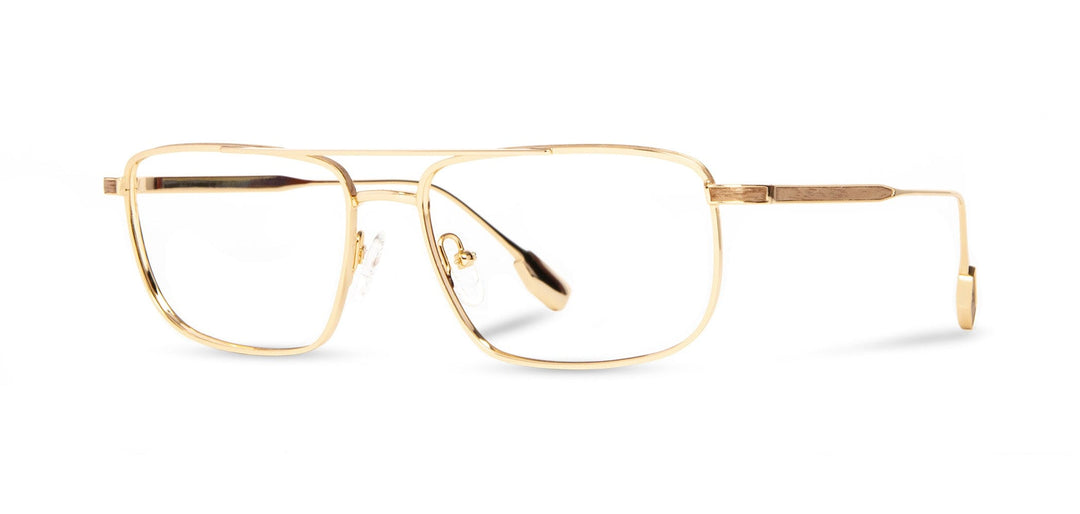 Gold*Walnut*frames only | Shwood Benton Metal RX Eyeglasses Black Gold