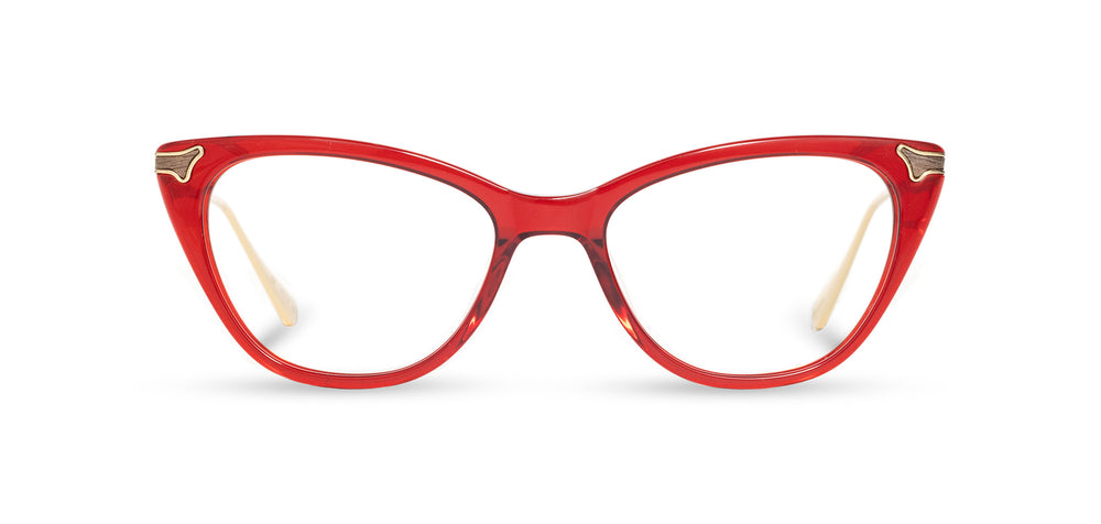 Ruby*Walnut*frames only + Ruby*Walnut*rx | Shwood Venetta Acetate RX Eyeglasses Ruby