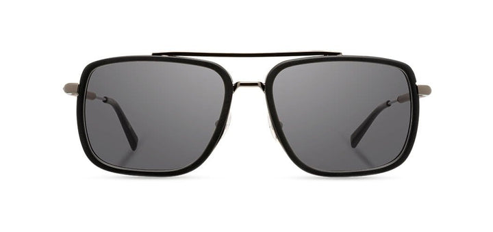 Matte Black*Walnut*Grey + Matte Black*Walnut*Grey Polarized | Shwood Grant Acetate Sunglasses Matte Black