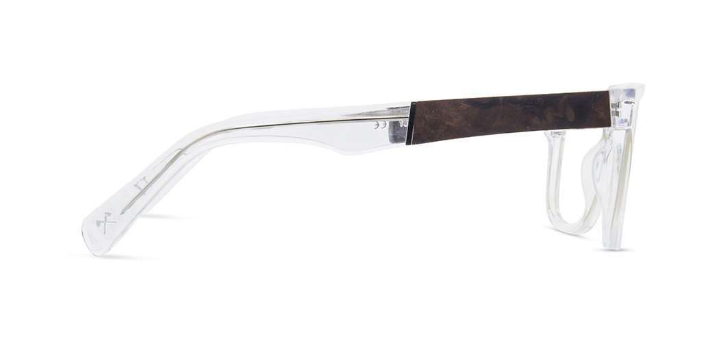 Crystal*Elm Burl*frames only + Crystal*Elm Burl*rx | Shwood Canby Acetate RX Eyeglasses Crystal